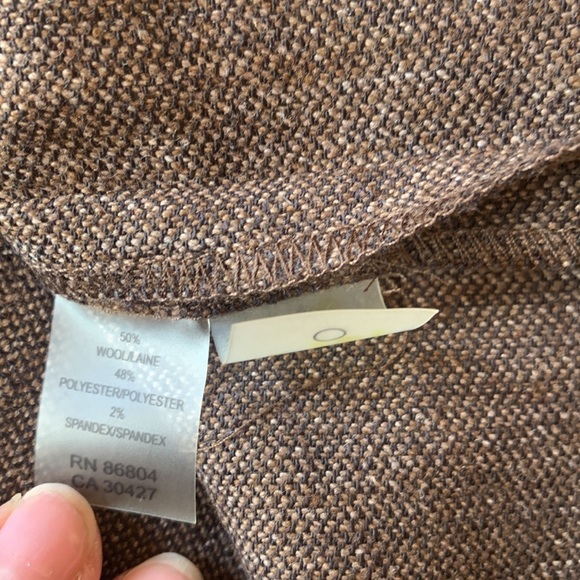 Magaschoni Brown Button A Line Skirt NWT - Picture 8 of 9